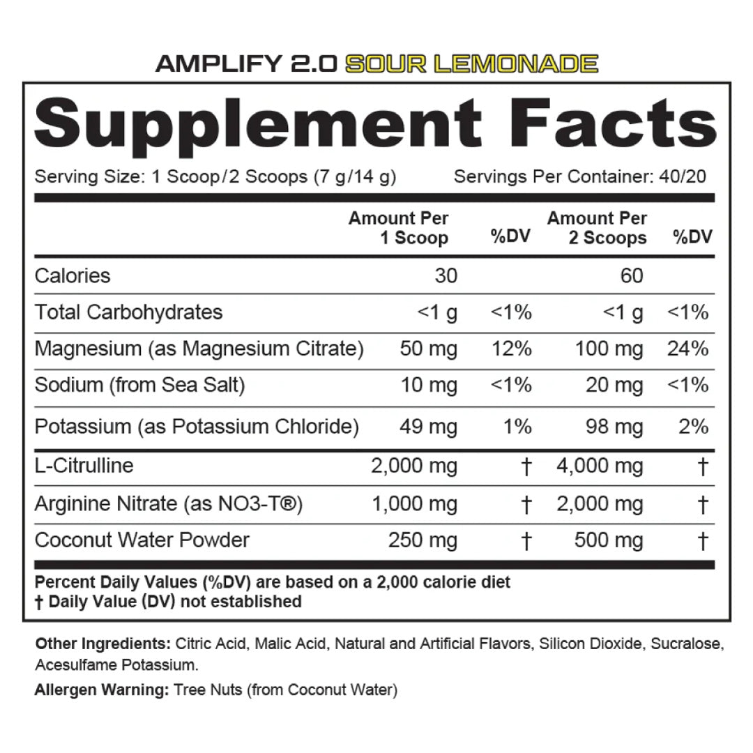 Amplify 2.0 Pump Pre Workout