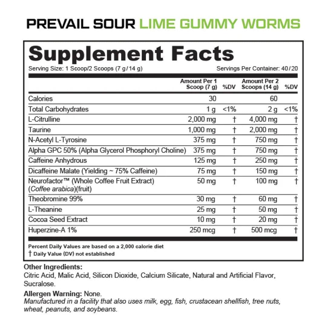 Prevail Pre Workout