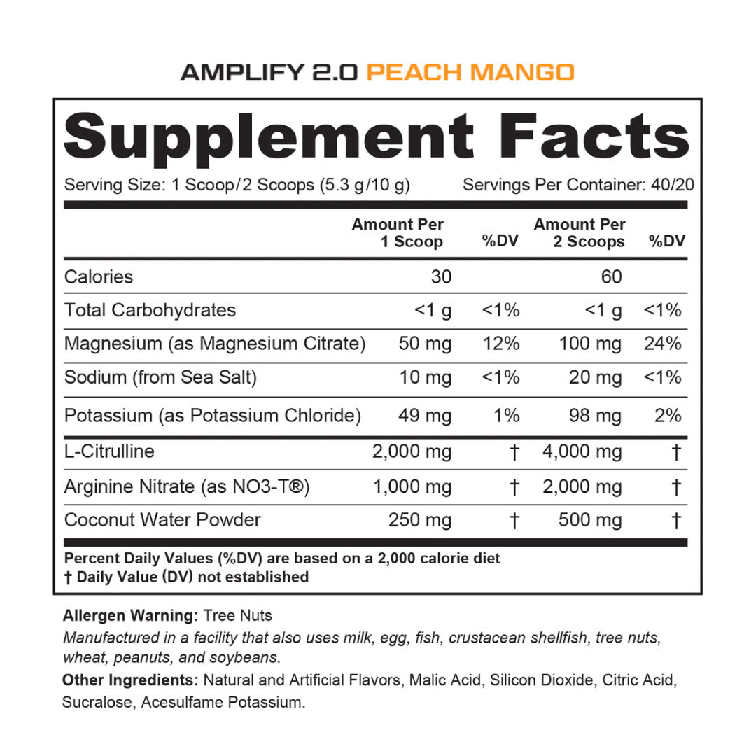 Amplify 2.0 Pump Pre Workout
