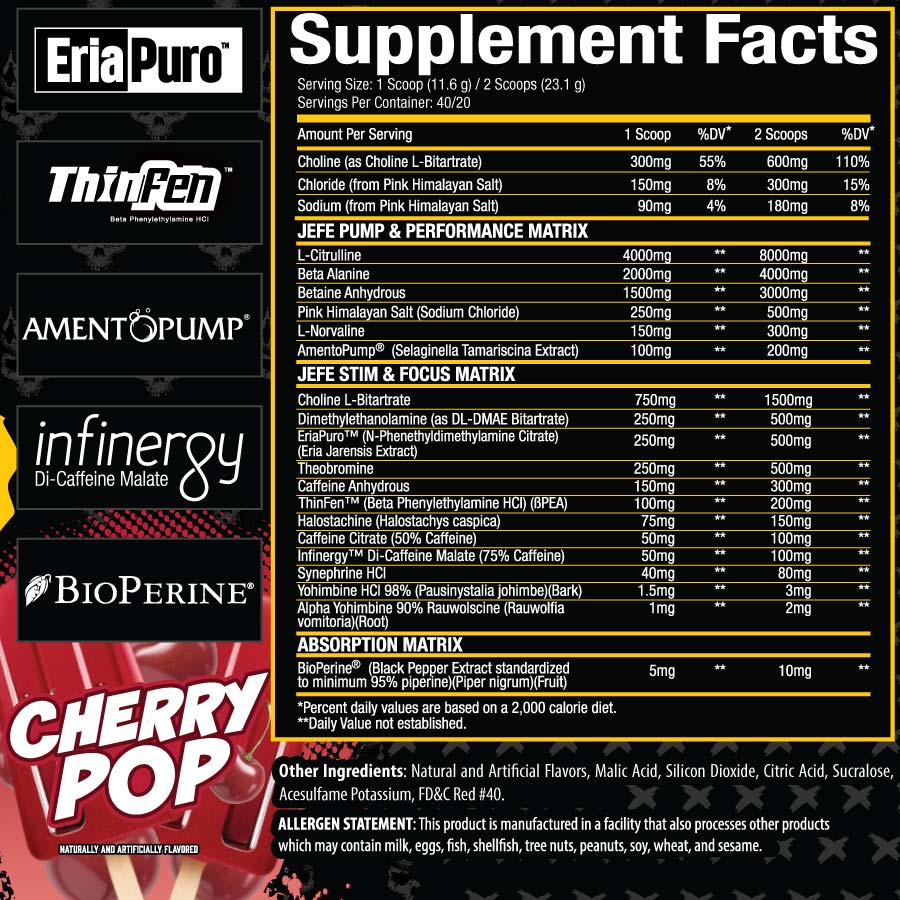El Jefe™ Pre Workout